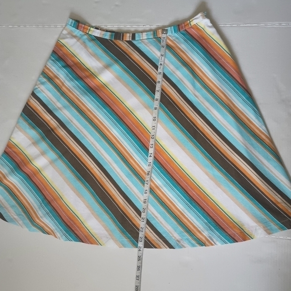 NEW York & Company Skirt Striped Size 12 - Picture 5 of 9